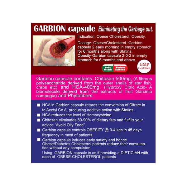 GARBION CAPSULE FOR CONTROLLING CHOLESTEROL