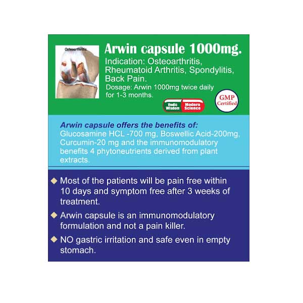 ARWIN CAPSULE FOR JOINT PAIN & ARTHRITIS