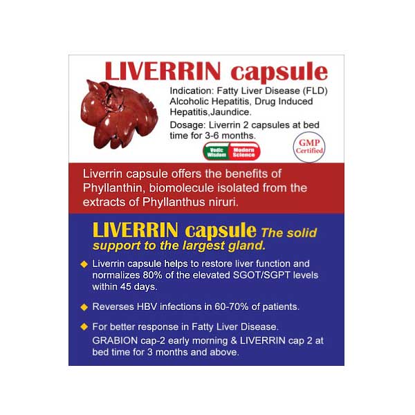 LIVERRIN CAPSULE FOR CONTROLLING FATTY LIVER DISEASE