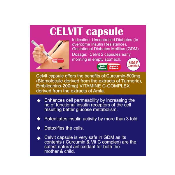 CELVIT capsule for DIABETIC CONTROL