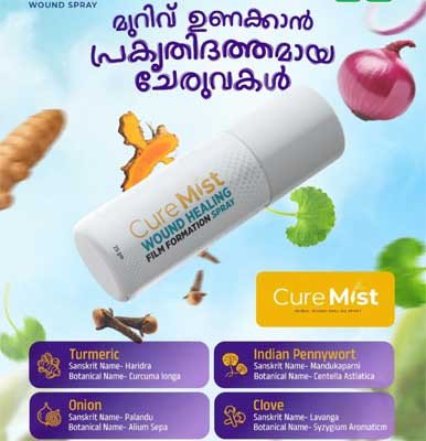 CureMist AYURVEDIC First Aid Wound Spray 25 Grams