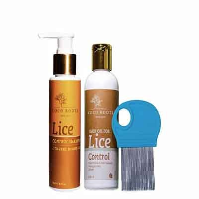 Coco Roots Organic - Hair oil for lice control +lice comb +Lice control shampoo